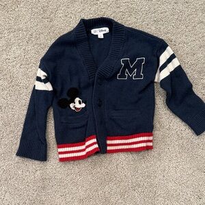 Disney Kids Navy and Red Mickey Mouse Sweater